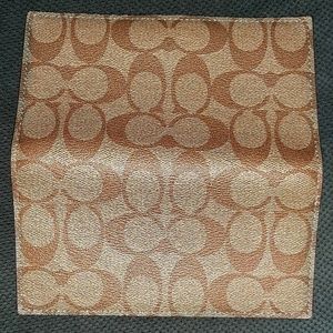 Coach Coated Canvas Checkbook Cover